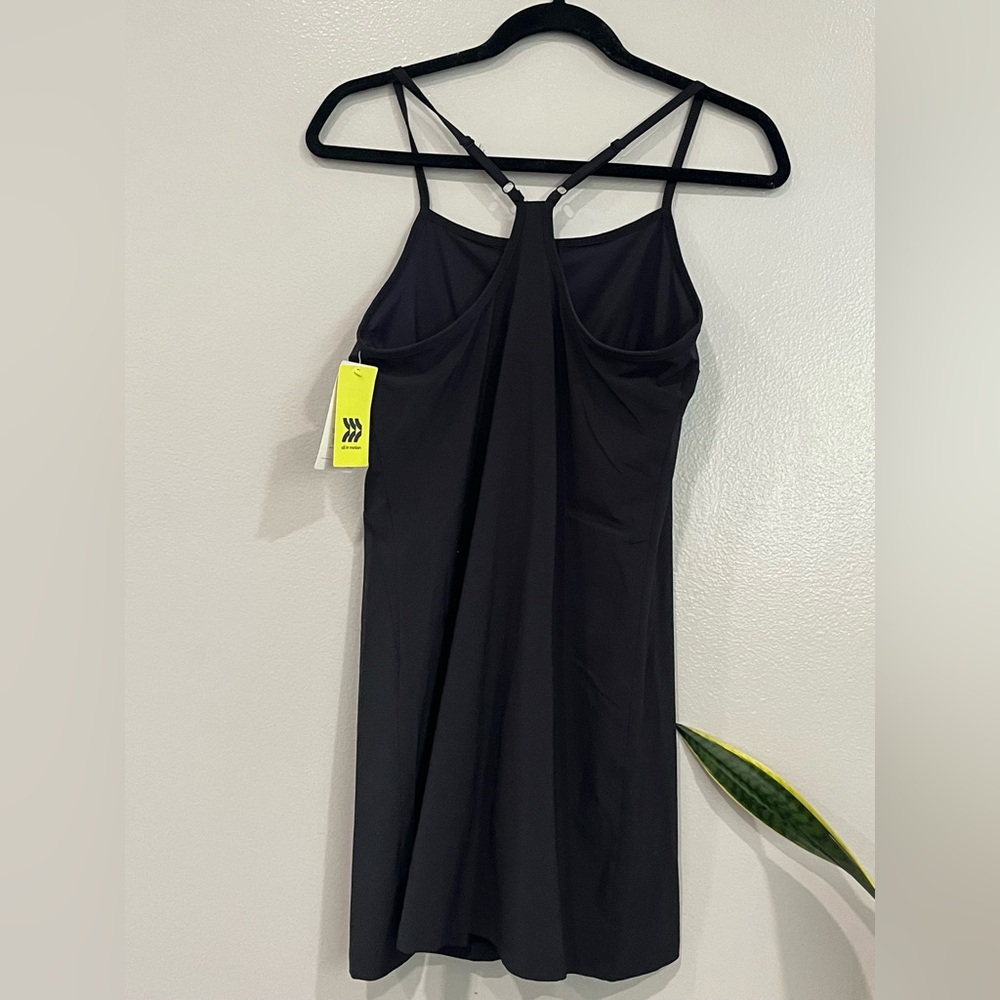 Women’s Flex Strappy Active Dress. Black. S - Picture 7 of 16